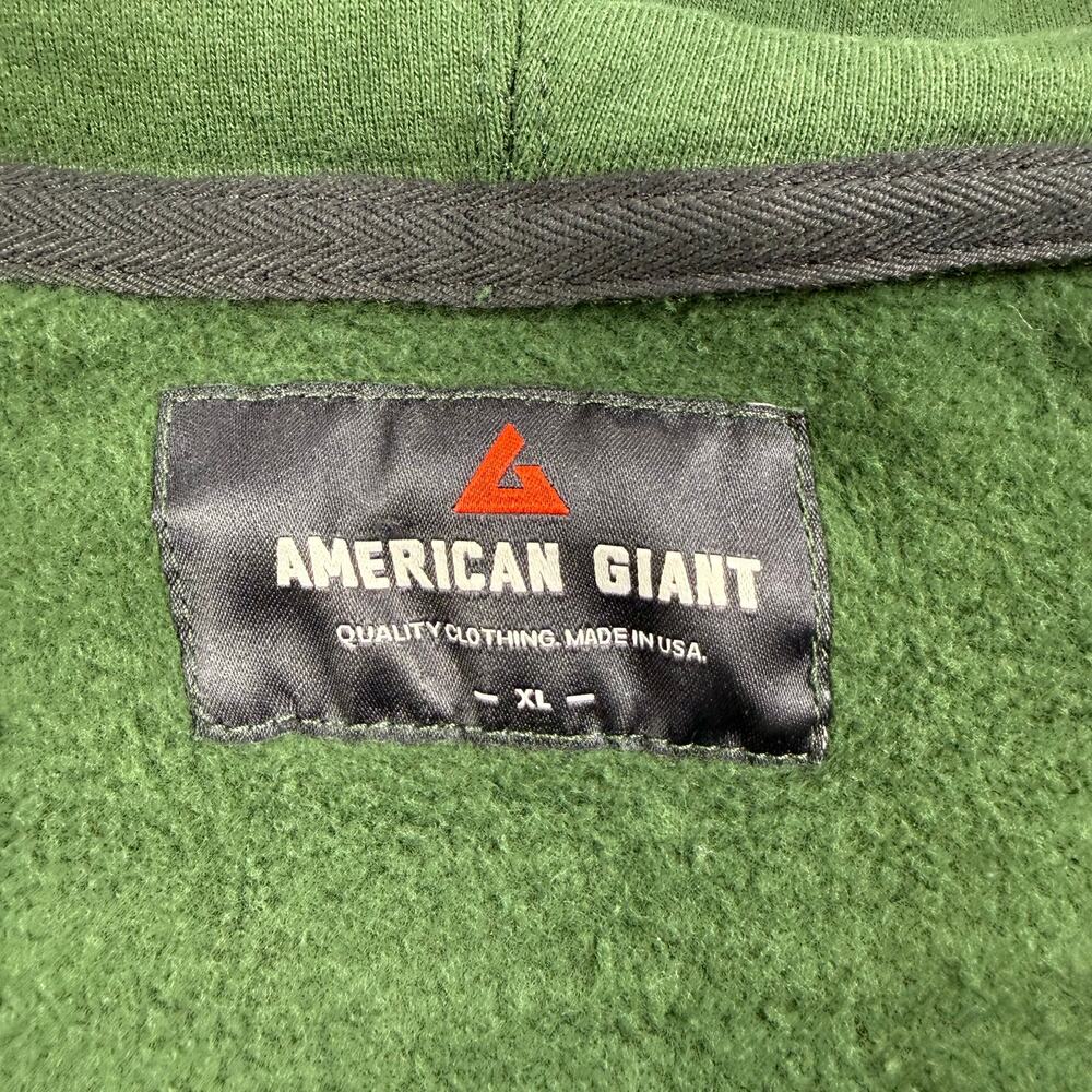 American Giant Heavyweight Relaxed Classic Hoodie Sweatshirt Men's XL Green - Picture 2 of 15